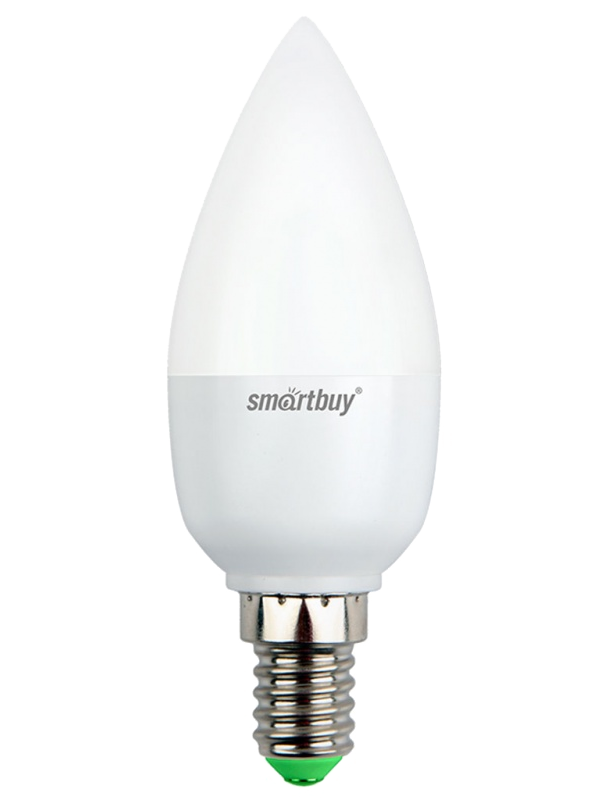 Лампа LED C37 Smartbuy, Е27, 5 Вт / 40 Вт, 4000 К, холодно-белая