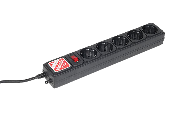Фильтр сетевой Power Cube, 5 мест, 10 A, 1.9 м, черный