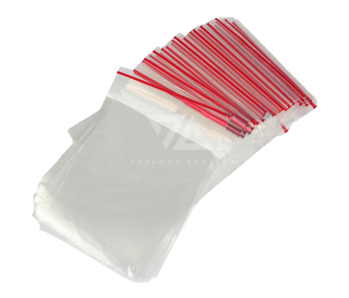 Пакеты с замком типа «Zip Lock» ПВД 8 х 12 см, 100 шт/упак