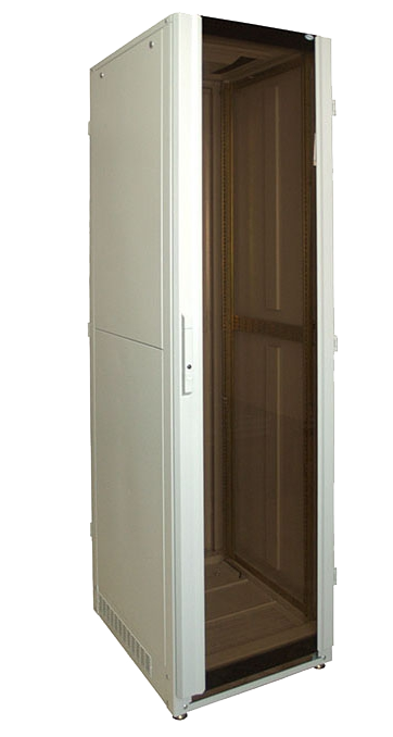 Шкаф напольный 19" 24U (1300 x 600 х 1000) дверь стекл./мет. Ижтехноком