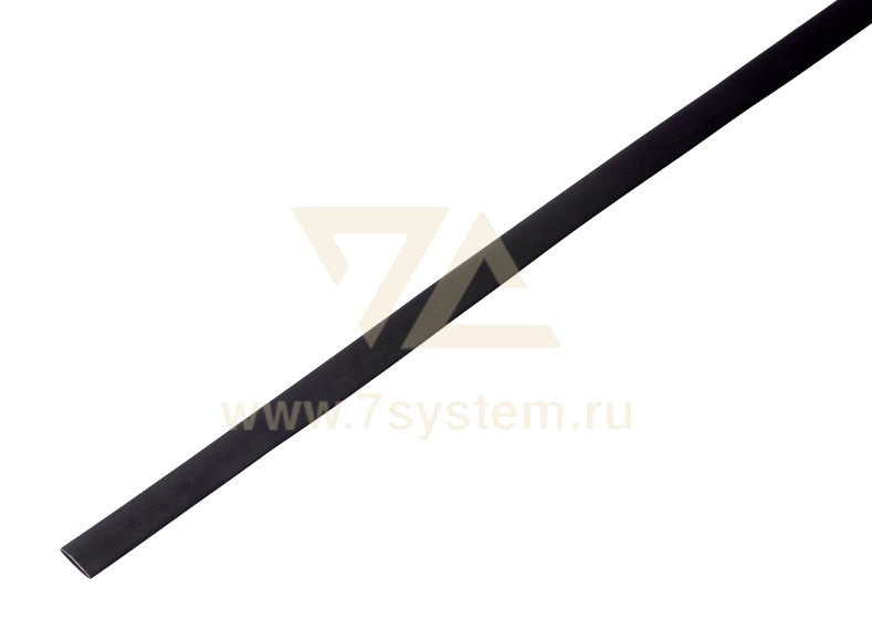 Термоусадка 6.0 мм / 3.0 мм Rexant, черная, 1 м
