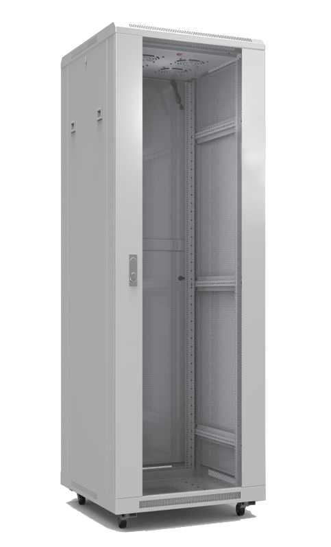 Шкаф напольный 19" 22U (1166 х 600 х 800) дверь стекл. Премиум
