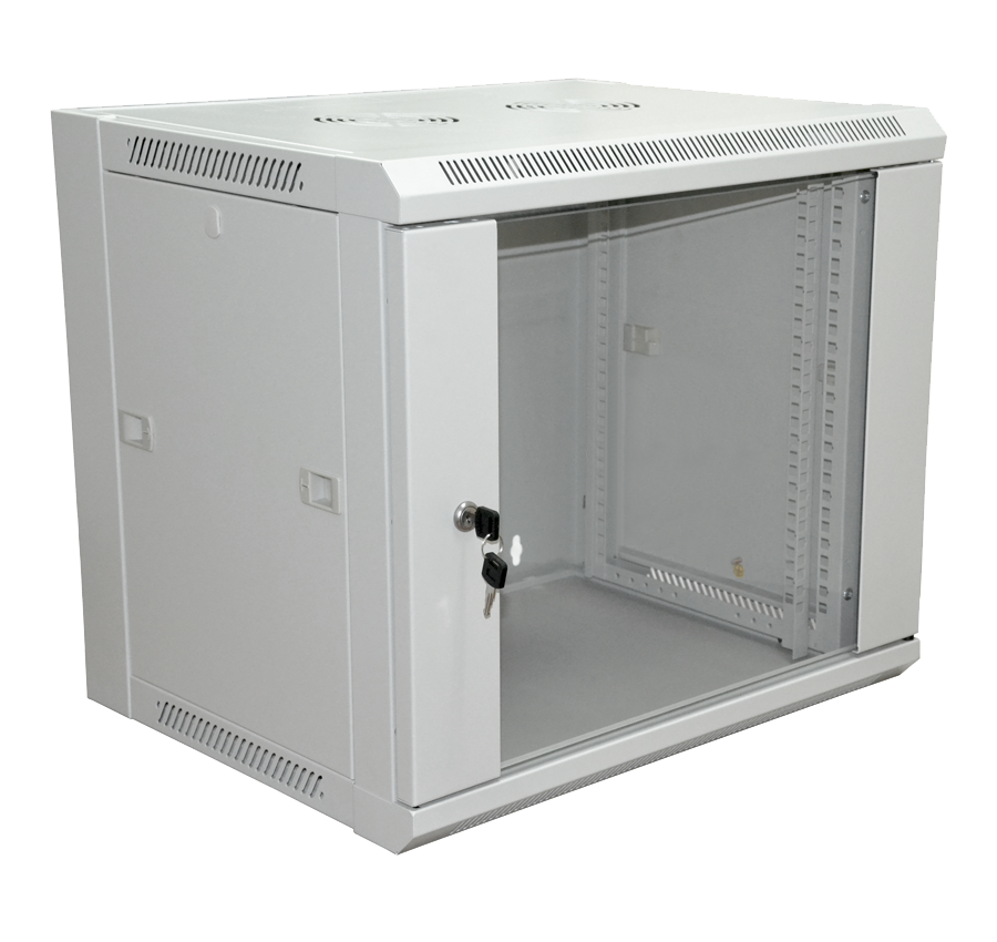 Шкаф настенный 19" 6U (370 х 600 х 600) дверь стекл. Премиум