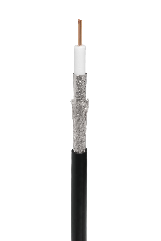 Кабель RG-11 Netlan, полиэтилен, черный, 305 м