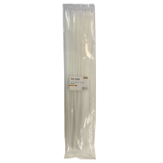 Хомут 500 мм x 5 мм X-Line, белый, 100 шт - 