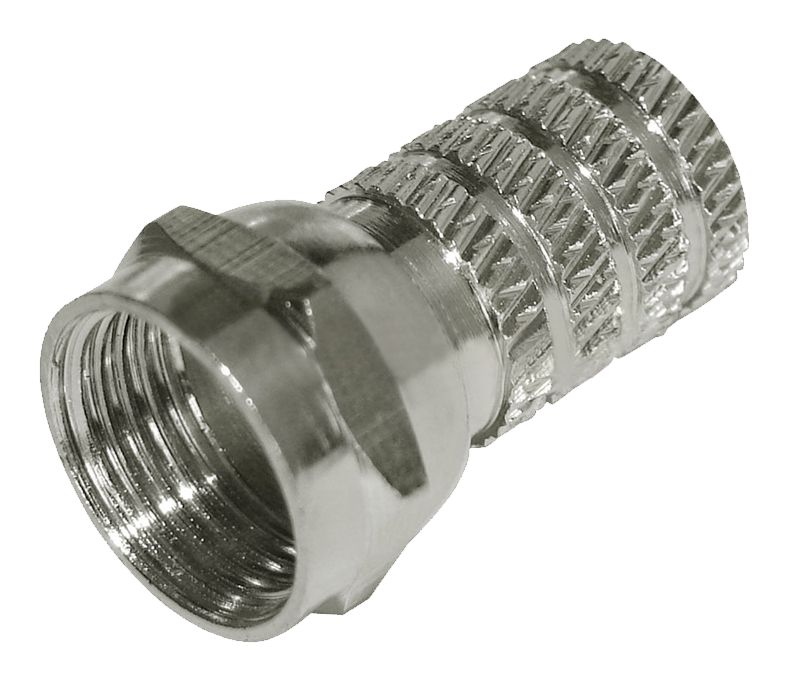Разъем F(штекер) резьбовой на RG6 Rexant, 100 шт/упак